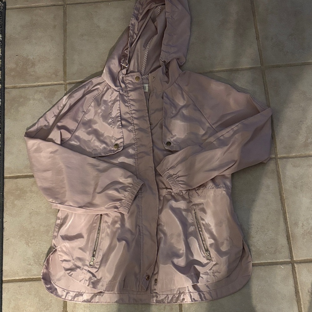 Blush pink Hooded lightweight Jacket